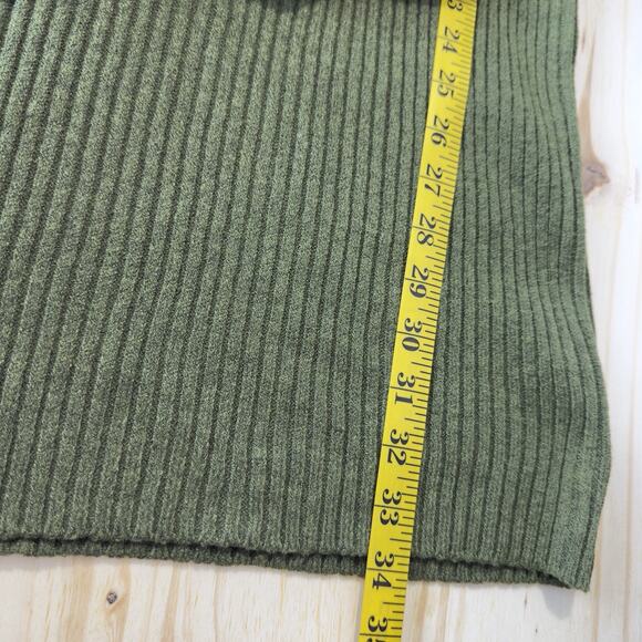 Lulus Snuggly Olive Green Hooded Mini Sweater Dress Size M Cozy - Picture 8 of 9